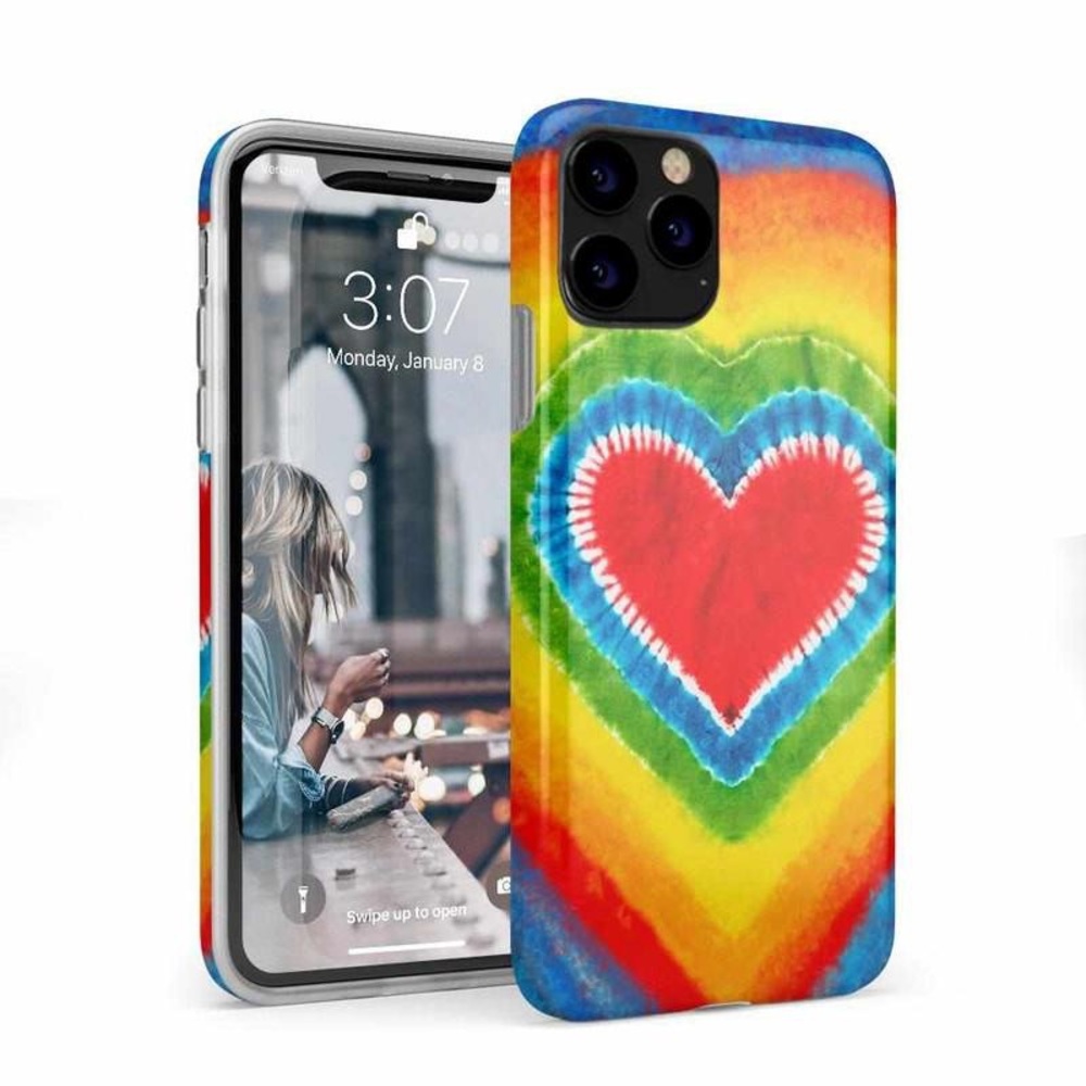 Heart Tie Dye Phone Case